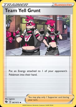 Champion's Path Team Yell Grunt #67 card
