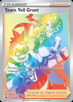 2020 Sword & Shield Team Yell Grunt #210 card