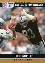 1990 Pro Set Base Set Ted Hendricks #26 card