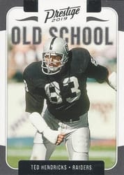 2019 Panini Prestige Old School Ted Hendricks #OS-TH card