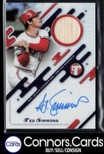 2025 Topps Pristine Pristine Pieces Autograph Relics Ted Simmons #PPAR-TSS card