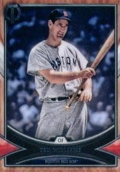 2018 Topps Tribute Base Set Ted Williams #67 card