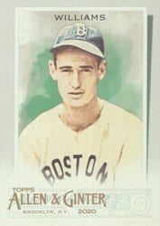 2020 Topps Allen & Ginter Base Set Ted Williams #21 card