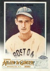 2020 Topps Allen & Ginter Chrome Base Set Ted Williams #21 card