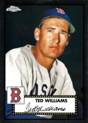 2021 Topps Chrome Platinum Anniversary Base Set Ted Williams #614 card