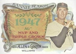 2022 Topps Allen & Ginter Banner Season Ted Williams #BS-7 card