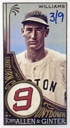2023 Topps Allen & Ginter Uniform Countdown Ted Williams #UC-9 card