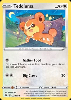 Astral Radiance Teddiursa #122 card