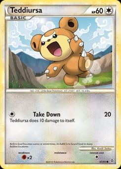 HS—Unleashed Teddiursa #65 card