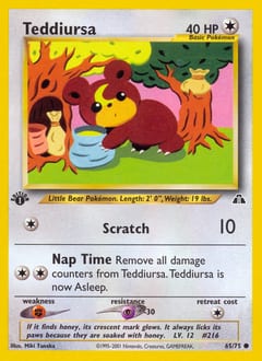 Neo Discovery Teddiursa #65 card