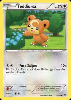 2013 Plasma Blast Teddiursa #75 card