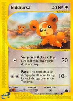 Skyridge Teddiursa #109 card