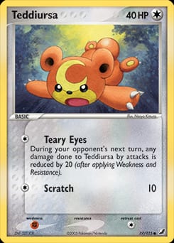 Unseen Forces Teddiursa #77 card