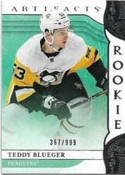 2019-20 Upper Deck Artifacts Base Set Teddy Blueger #179 card