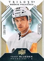 2019-20 Upper Deck Trilogy Base Set Teddy Blueger #139 card