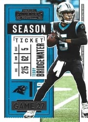 2020 Panini Contenders Base Set Teddy Bridgewater #87 card