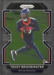 2021 Panini Prizm Base Set Teddy Bridgewater #201 card