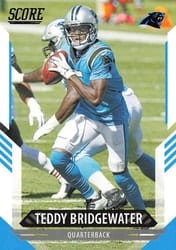 2021 Score Base Set Teddy Bridgewater #197 card