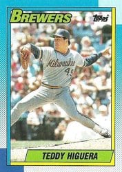 1990 Topps Base Set Teddy Higuera #15 card