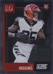 2020 Panini Chronicles 2020 Score Update Rookies Tee Higgins #450 card