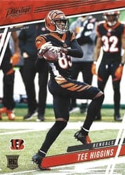 2020 Panini Chronicles Prestige Rookies Update Tee Higgins #314 card