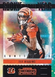 2020 Panini Contenders Rookie of the Year Contenders Tee Higgins #RY-THI card