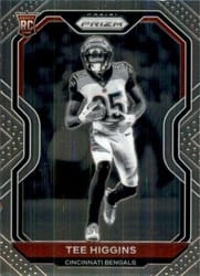 2020 Panini Prizm Base Set Tee Higgins #308 card