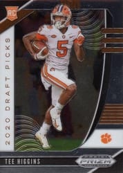 2020 Panini Prizm Draft Picks Base Set Tee Higgins #107 card