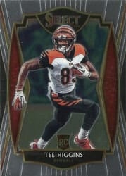 2020 Panini Select Base Set Tee Higgins #160 card