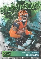 2021 Score Breakthrough Tee Higgins #B15 card