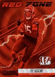 2022 Panini Playbook Red Zone Tee Higgins #RZ-19 card