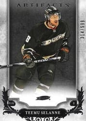 2018-19 Upper Deck Artifacts Base Set Teemu Selanne #157 card