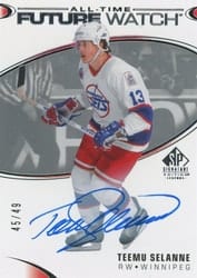 2020-21 SP Signature Edition Legends Base Set Teemu Selanne #441 card