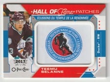 2022-23 O-Pee-Chee Hall of Fame Logo Patches Teemu Selanne #HOF-4 card