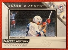 2024-25 Upper Deck Black Diamond Hockey History Patches Teemu Selanne #HHP-TS card