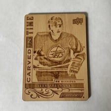 2024-25 Upper Deck Engrained Icons Carved in Time Teemu Selanne #CT-TS card