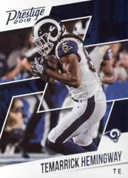 2018 Panini Prestige Base Set Temarrick Hemingway #147 card