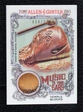 2023 Topps Allen & Ginter Music to your Ears Relics Temple Blocks #MTYER-TB card