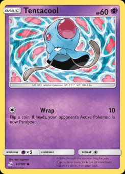 Team Up Tentacool #60 card