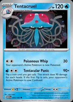 151 Tentacruel #73 card