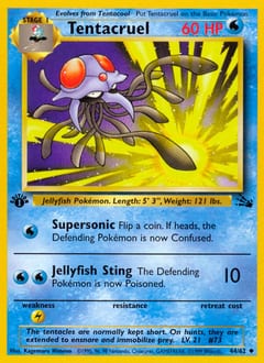 1999 Fossil Tentacruel #44 card