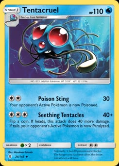 Guardians Rising Tentacruel #24 card