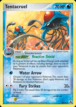 2006 Legend Maker Tentacruel #45 card