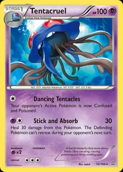 Primal Clash Tentacruel #72 card