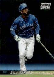 2021 Stadium Club Chrome Base Set Teoscar Hernandez #196 card