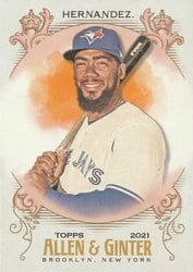 2021 Topps Allen & Ginter Base Set Teoscar Hernandez #193 card