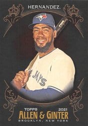2021 Topps Allen & Ginter X Base Set Teoscar Hernandez #193 card