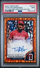 2023 Topps World Baseball Classic Autographs Teoscar Hernández #AV-TH card