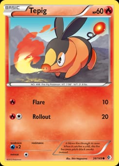 Boundaries Crossed Tepig #24 card