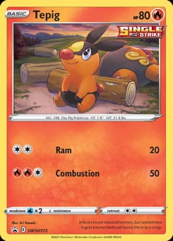 SWSH Black Star Promos Tepig #SWSH172 card